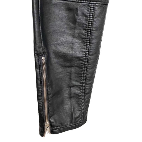Free People Faux Leather Pants Size 8 Kaelin Moto - Picture 9 of 15